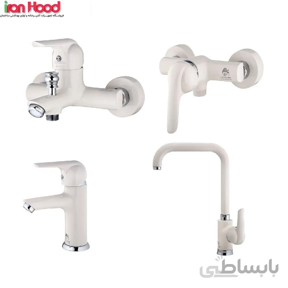 شیرالات درخشان مدل کاج وایت ا Derakhshan white Kaj tap