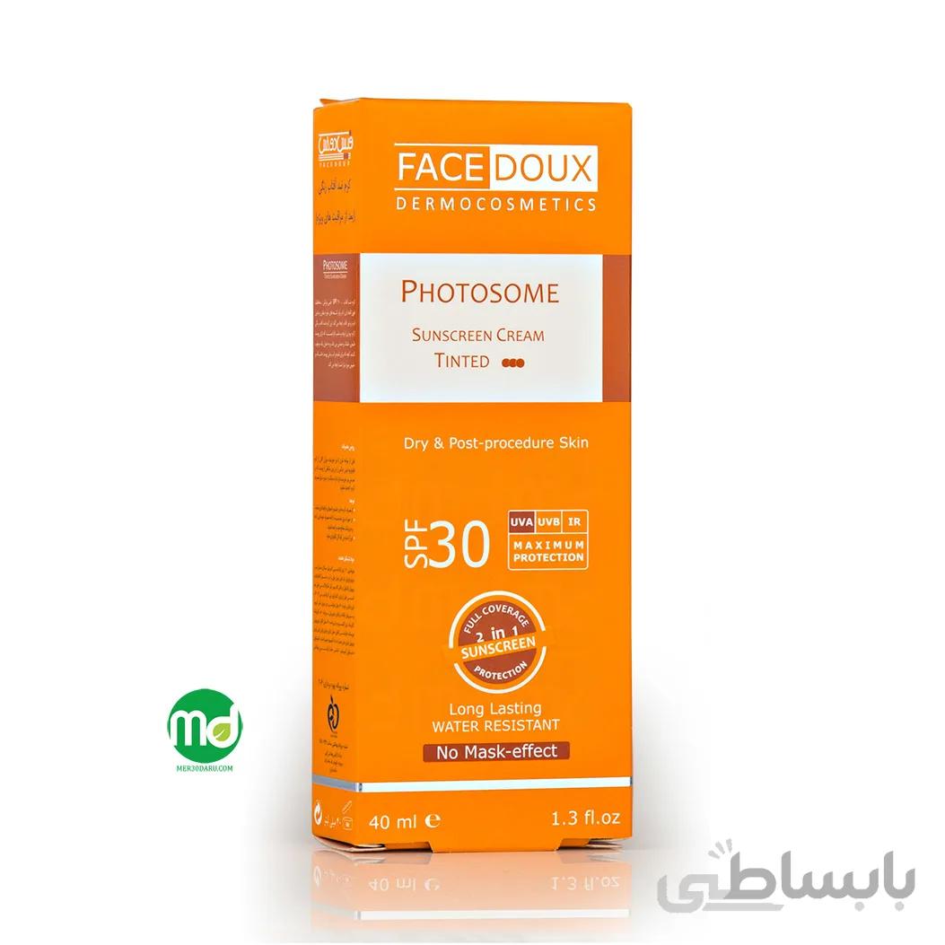 کرم ضد آفتاب رنگی فتوزوم فیس دوکس SPF 30