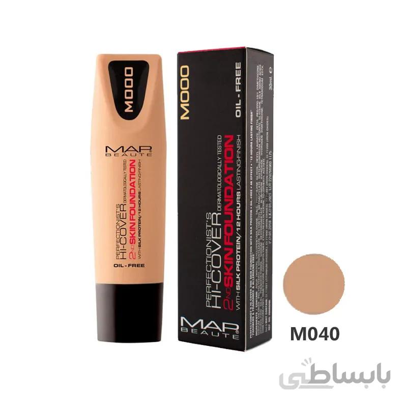 کرم پودر فاقد چربی مپ بوته Map Beaute Cream Foundation Oil Free M100