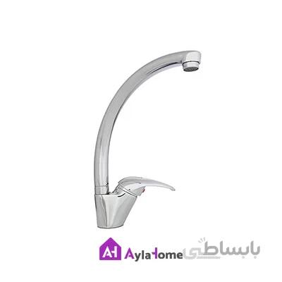 شیر سینک علم ضخیم بلند موست مدل مهرگان کروم