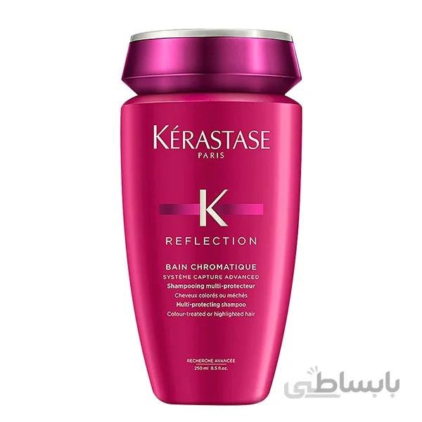 شامپو کراستاس Kerastase مدل رفلکشن Reflection حجم ۲۵۰ میل | نرم کننده و براق کننده موی رنگ شده ا Kerastase REFLECTION bain chromatique Shampooing brillance (250ml)