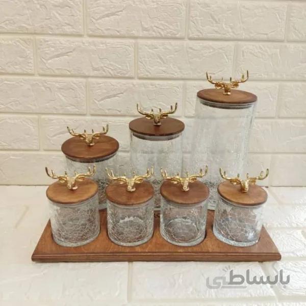 پاسماوری ۷ پارچه درب چوبی