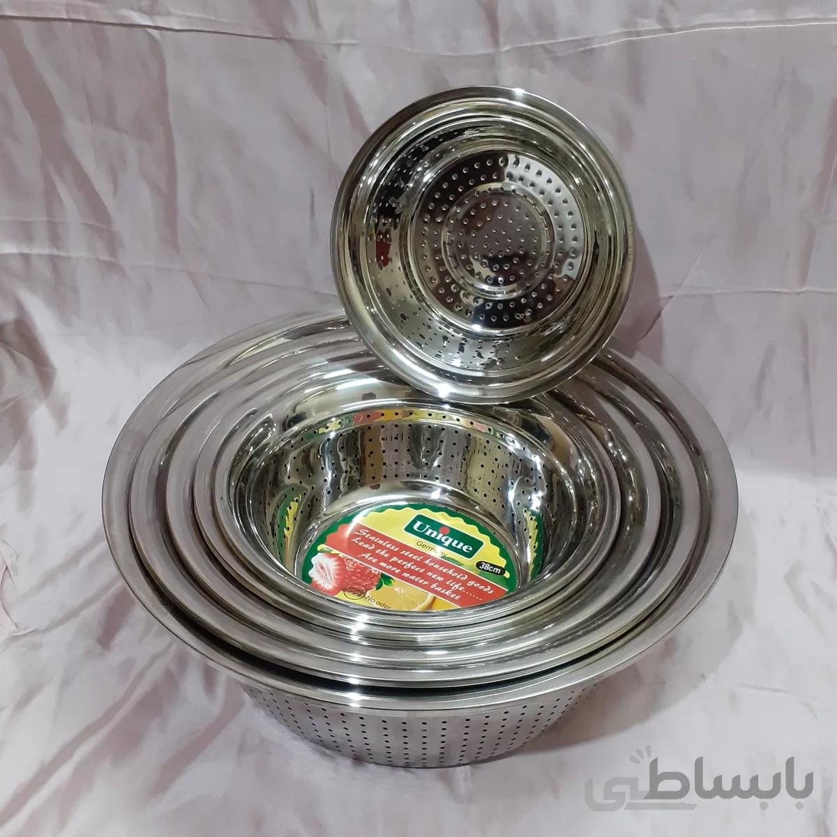 آبکش استیل 6 پارچه یونیک