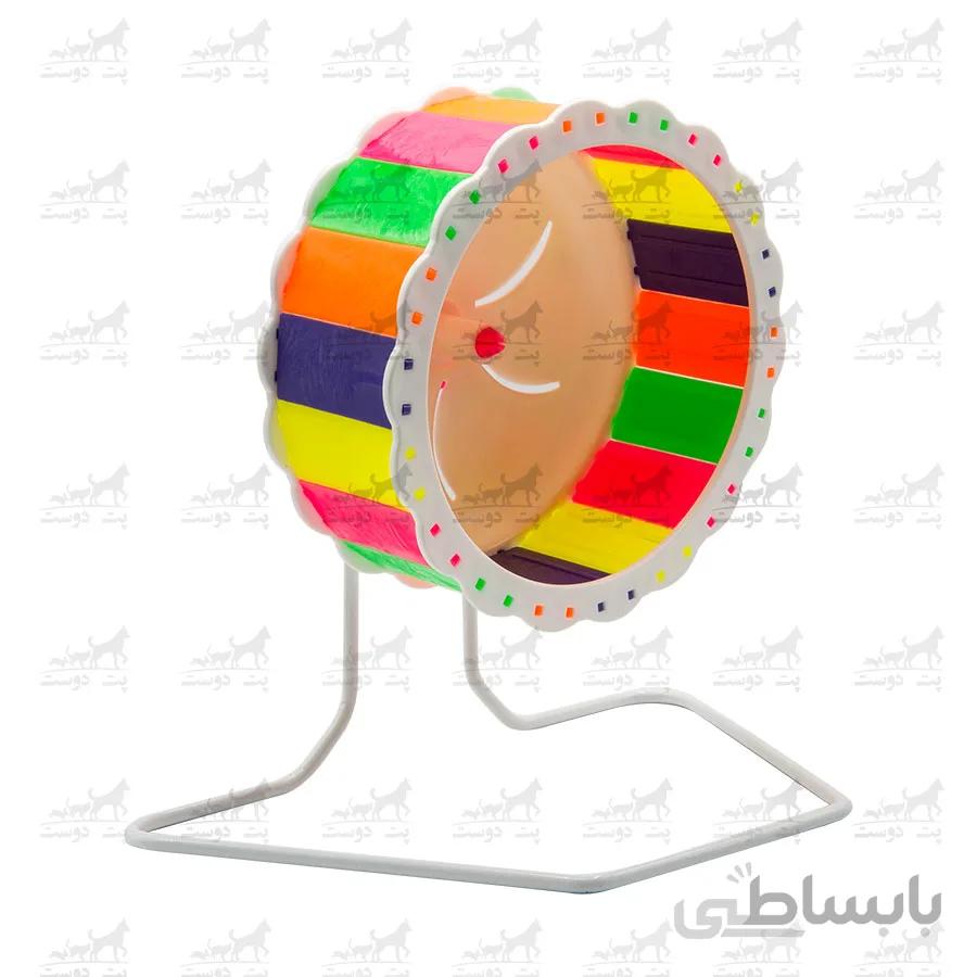 چرخ و فلک همستر پایه دار و قابل اتصال به قفس کد 3535 ا Hamster wheel