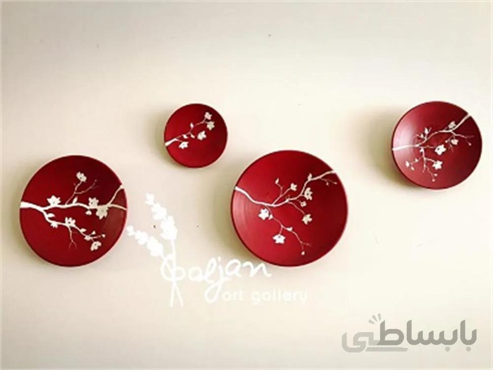 مجموعه 4 عددی بشقاب های بهار ا Set 4 numeric plate, the spring