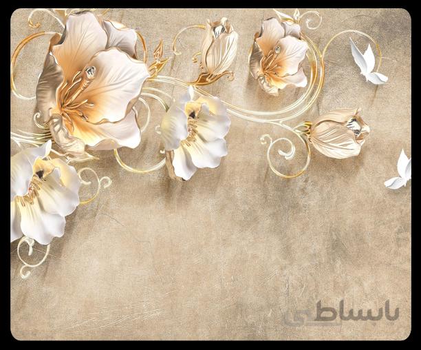 پوستر گل سه بعدی 039