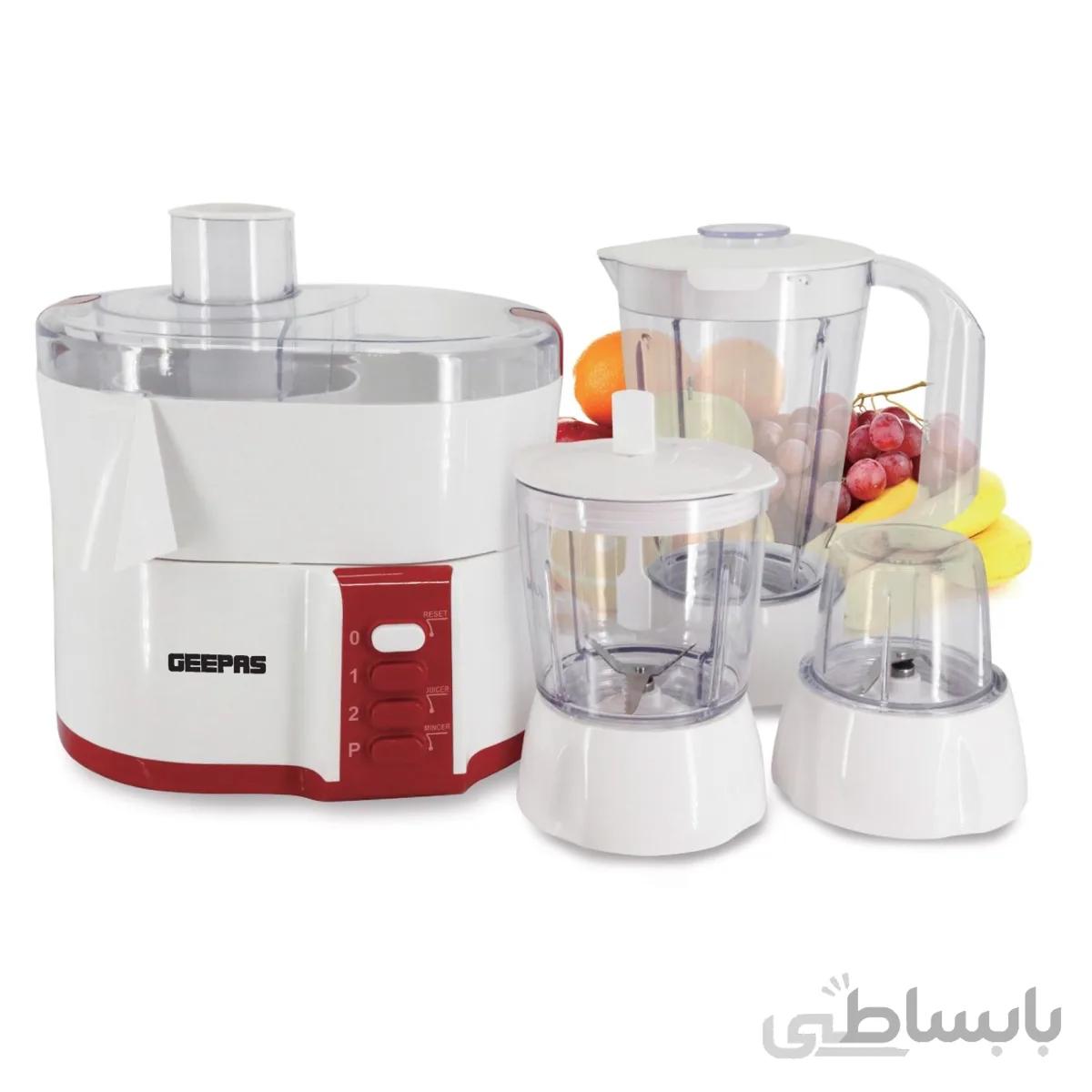 غذاساز 4 کاره جی پاس مدل GSB9890 ا Geepas GSB9890 4-in-1 Food Processor