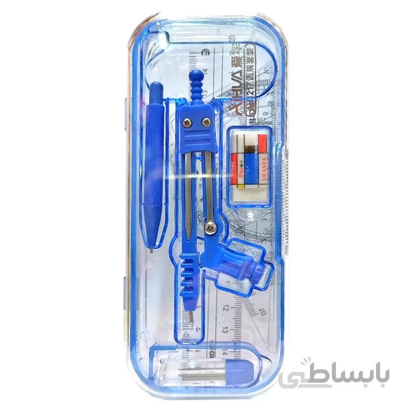 ست پرگار و گونیا و خط کش آیهوا Aihva جعبه دار