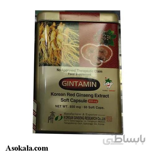 عصاره جینسینگ جینتامین GINTAMIN کره ای + قارچ گانودرما