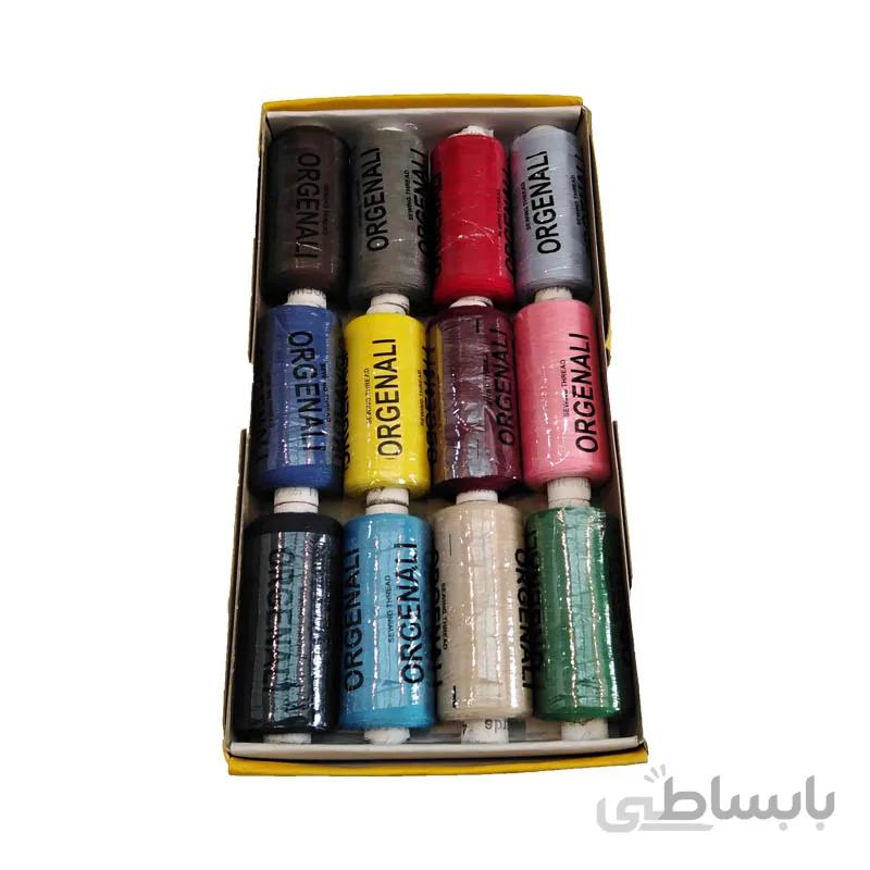 نخ خیاطی 12 رنگ قرقره پلی استر original