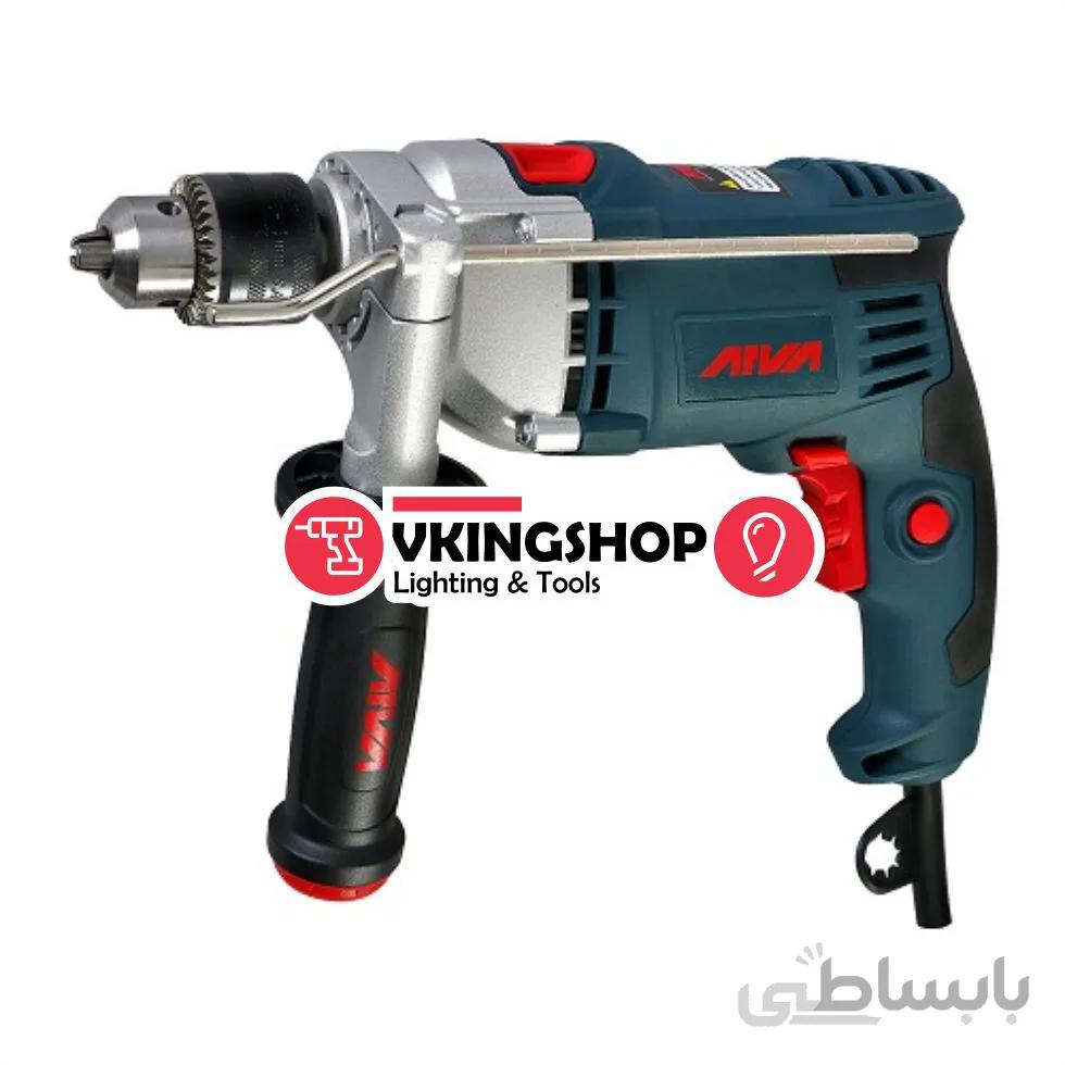 دریل چکشی 850 وات 13 میلیمتری نیم تنه فلزی آروا مدل 5305