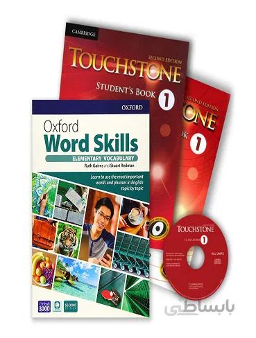 Touchstone1 + Oxford Word Skills Basic پک تاچ استون 1 و ورد اسکیلز