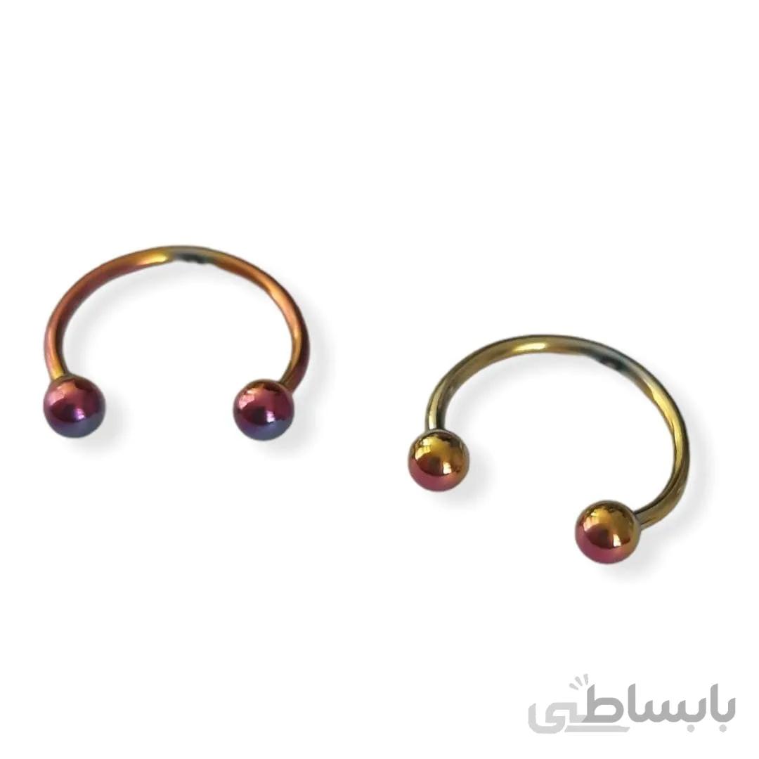 پیرسینگ لب بسته دو عددی