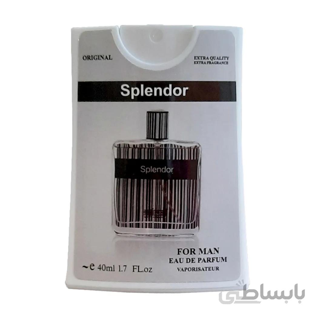 عطر جیبی اسپلندور بلک Splendor Black ا Splendor Black Eau De Parfum For Men 40ml