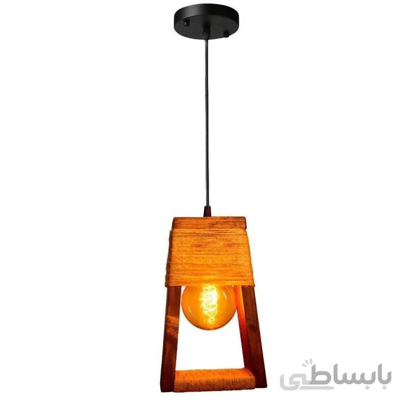 چراغ آویز چوبی مدل R1