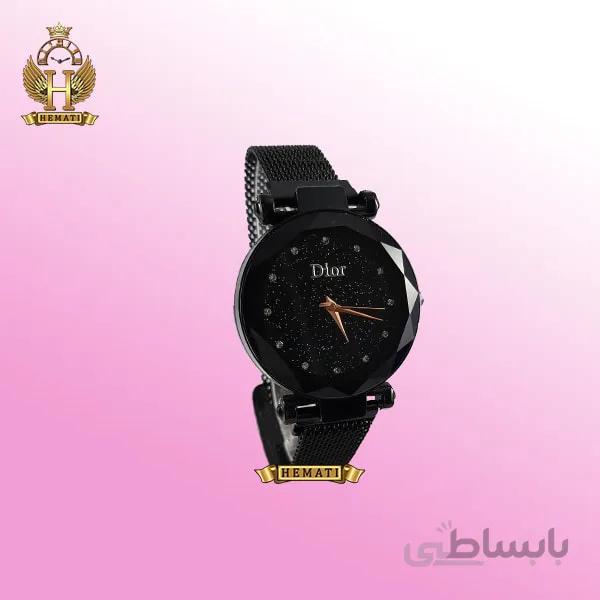 ساعت دخترانه دیور بند حصیری قفل مگنتی DIOR102