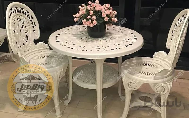 میز و صندلی پلاستیکی پلیمری طاووس