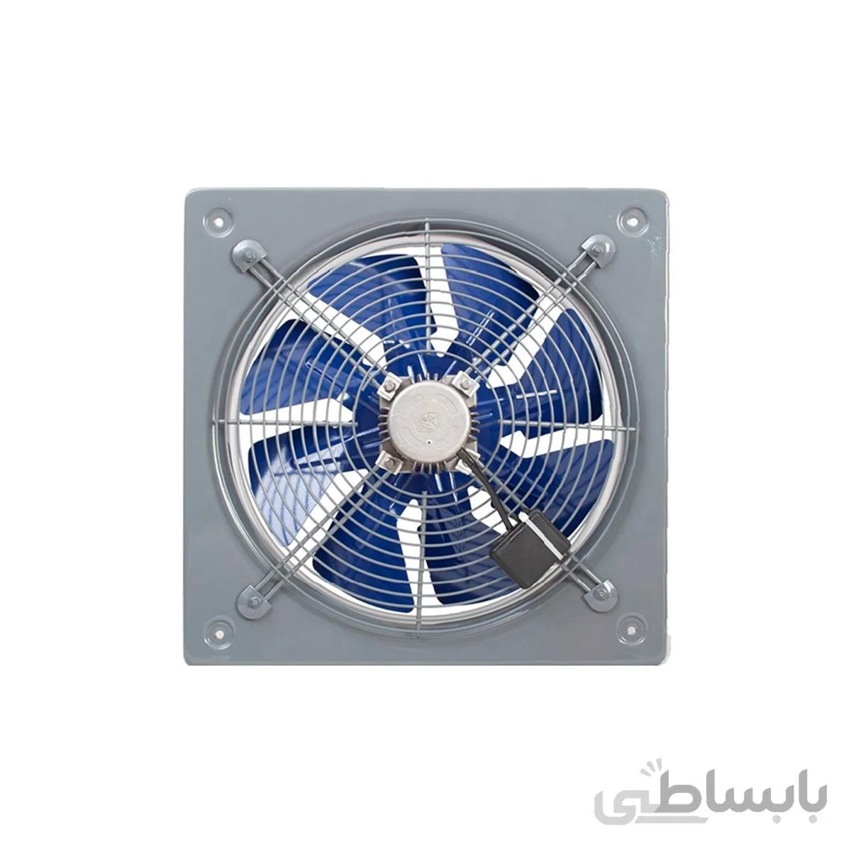 هواکش صنعتی فلزی با پروانه فلزی دمنده سایز 30 (تک فاز) مدل VIA-30C2S ا Damande Plate Mounted Axial extract Fan