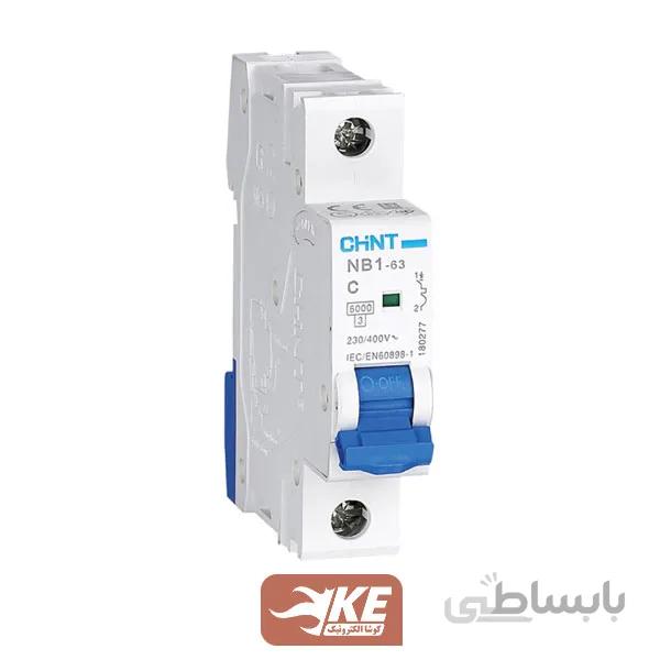 کلید مینیاتوری 6KA تک پل 10 آمپر C سری NB1 چینت