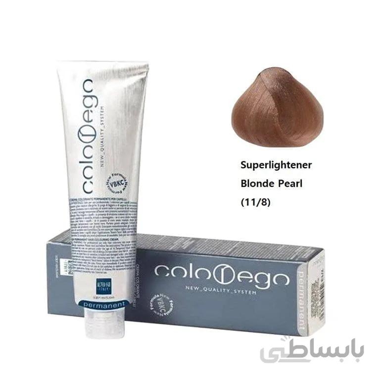 رنگ موی آلتراگو مدل (Colorego) کد 11/8 بلوند مرواریدی خیلی روشن
