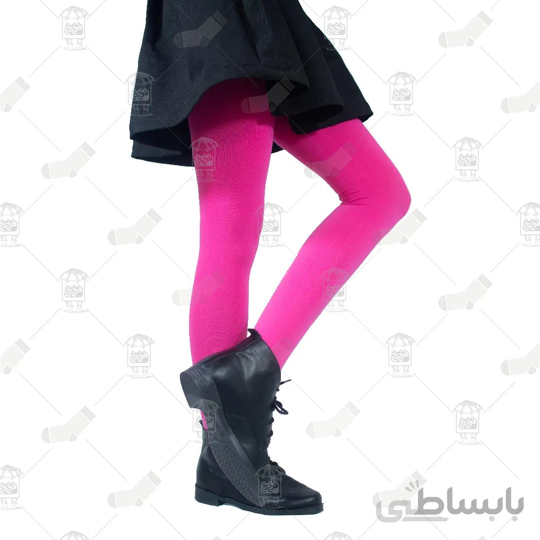 جوراب شلواری ضخیم سرخابی پنتی