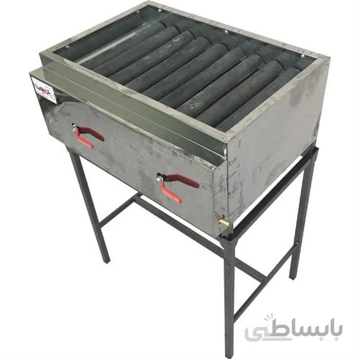 کباب پز استیل حسینی مدل مهر ا ابعاد : 40 × 60 سانتی متر