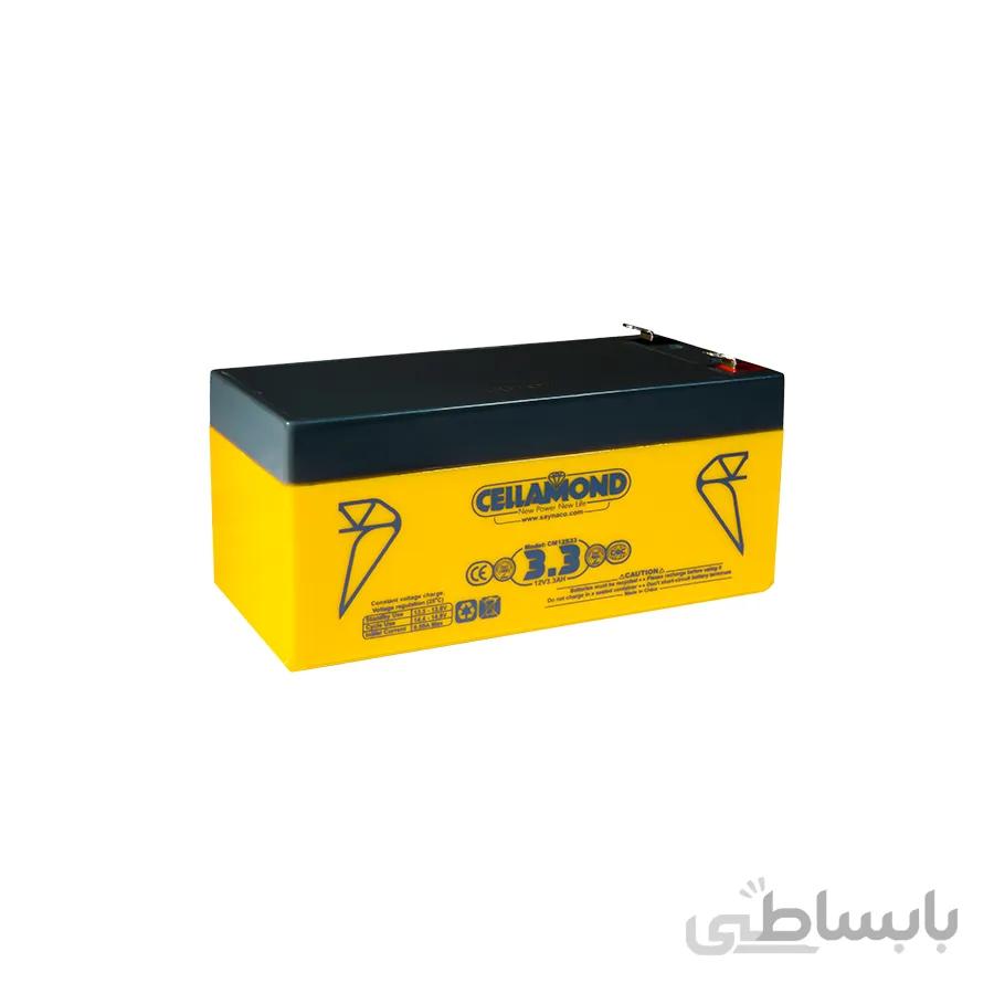 باتری سلاموند 3.3 امپر 12 ولت Cellamond
