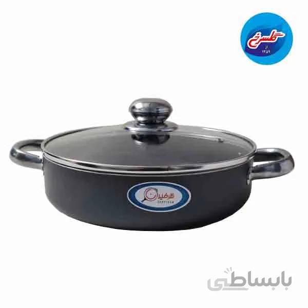 تابه ظرفیران سایز ۲۶ دودسته استیل