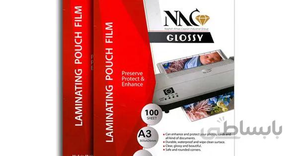 طلق پرس لمینت براق 125 میکرون A3