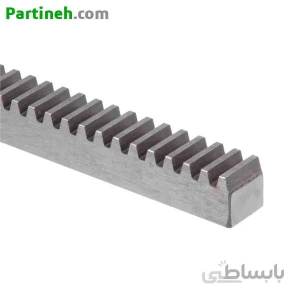 دنده شانه ای ساده مدول 1 ساخت چین سطح مقطع 10x10mm (شاخه دو متری) ا Spur Rack Module 1 Cross section 10x10mm