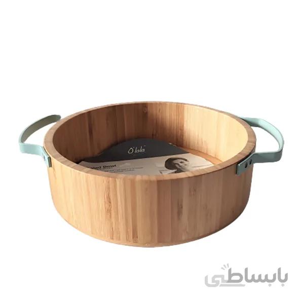 کاسه سرو دسته دار بامبو کوچک اولالا 9448