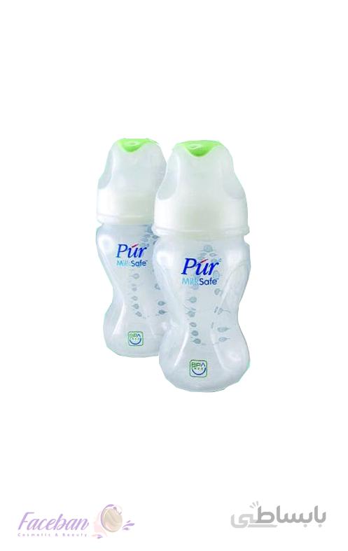 شیشه شیر p.p دهانه عریض 250cc Milk Safe پک دوعددی