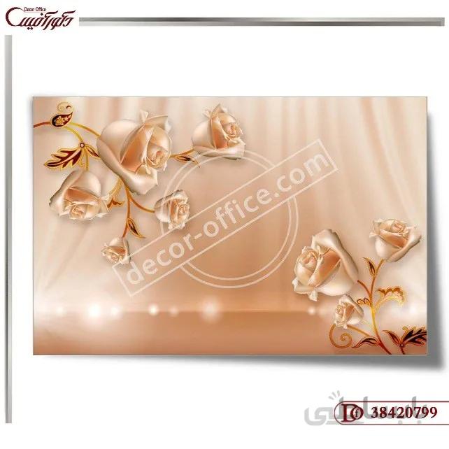 پوستر دیواری گل سه بعدی 0799 ا 3D flower wall poster 0799