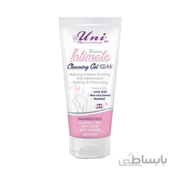 ژل بهداشتی بانوان یونی لد مدل Intimate حجم 200 میلی لیتر ا Uni Led Feminine Intimate Cleansing Gel 200ml