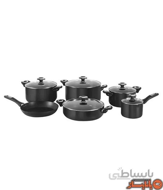 سرویس پخت و پز 11 پارچه کارال هاردآنادایزد مدل رز ا Karal Rose Hardanodized Cookware Set 11 Peices