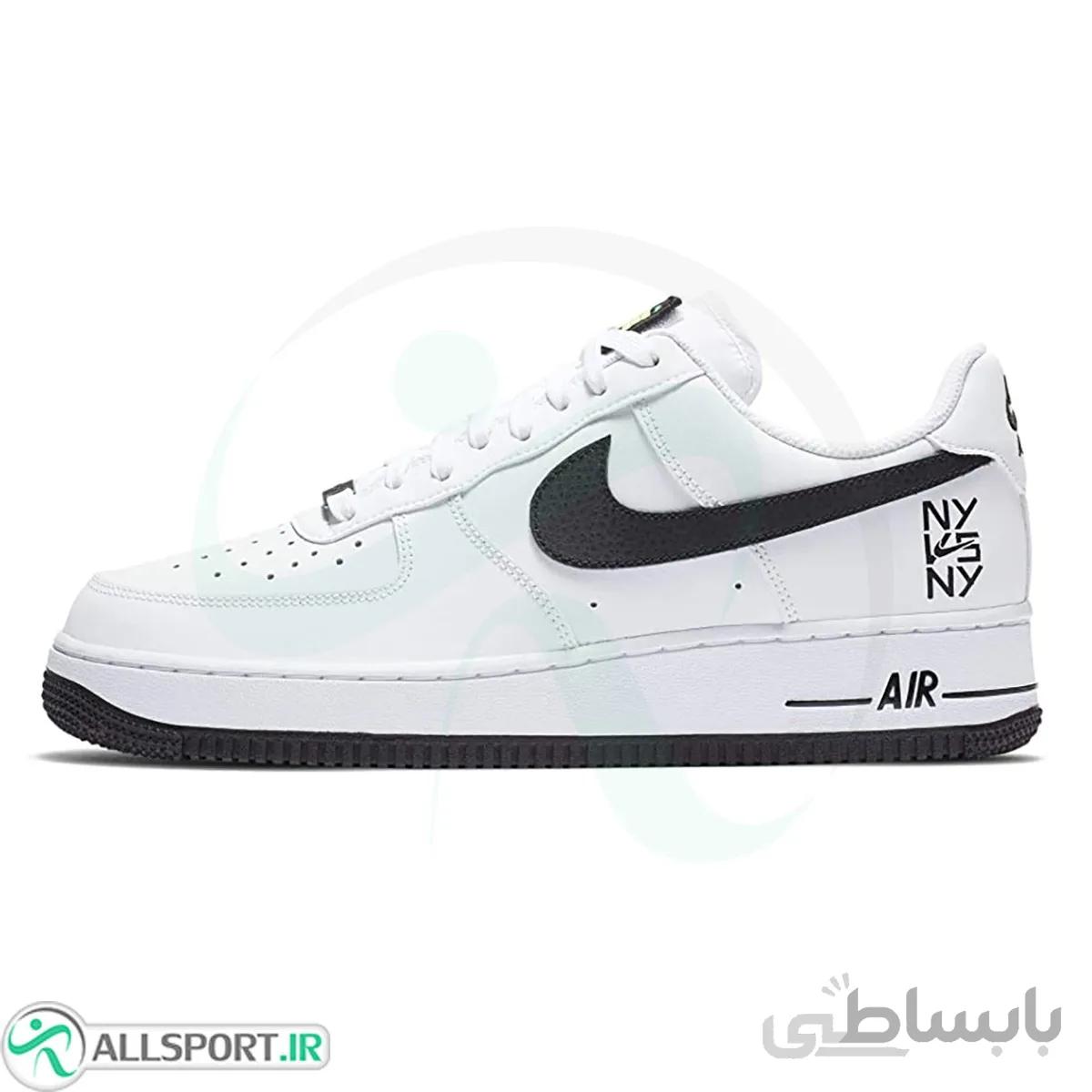 کتانی رانینگ مردانه نایک طرح اصلی Nike Air Force 1 White Black