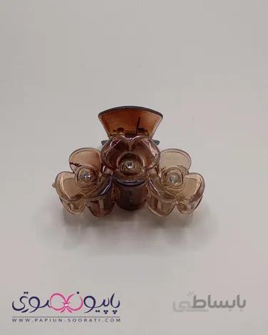 کلیپس شیشه ای کوچک طرح گل