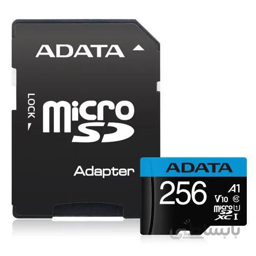 کارت حافظه‌ ای دیتا Premier V10 A1 microSDXC/SDHC UHS-I Class10 100MBps ظرفيت 256 گيگابايت ا ADATA Premier V10 A1 UHS-I Class 10 100MBps microSDXC 256GB