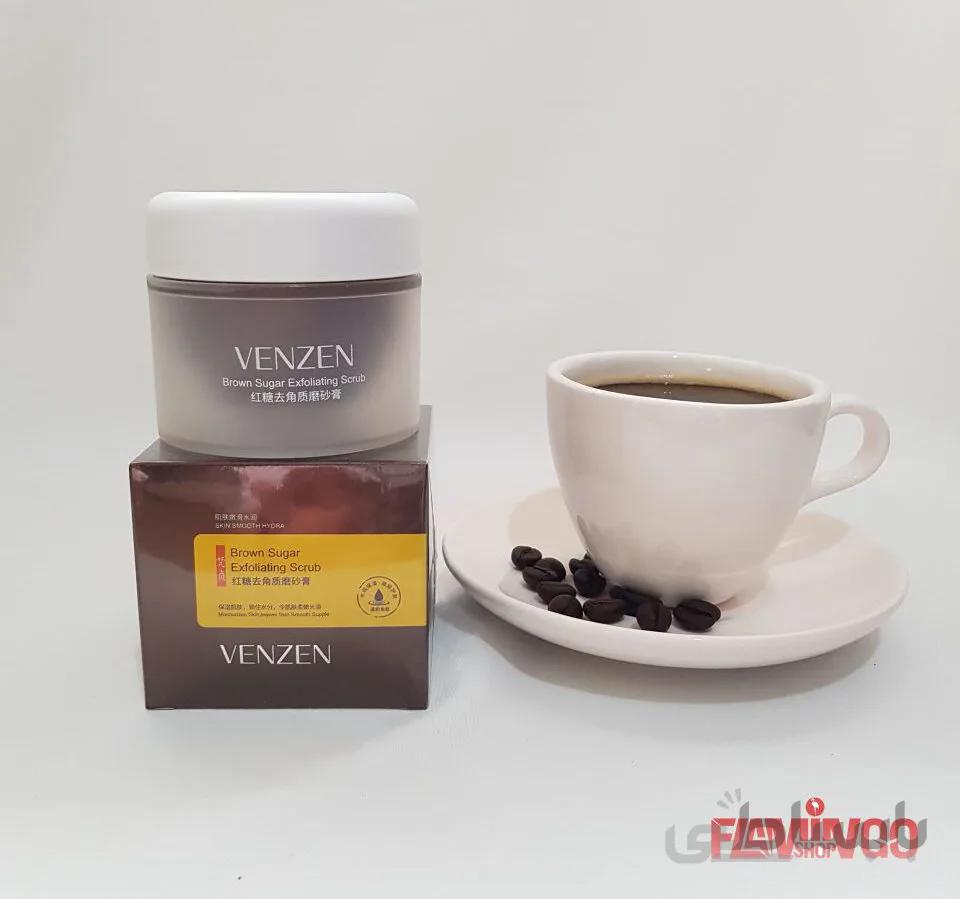 اسکراب لایه بردار شکر قهوه ای ونزن VENZEN Brown Sugar Exfoliating Scrub