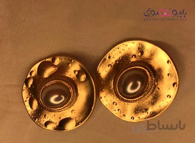 گوشواره طلایی مدرن کد 2