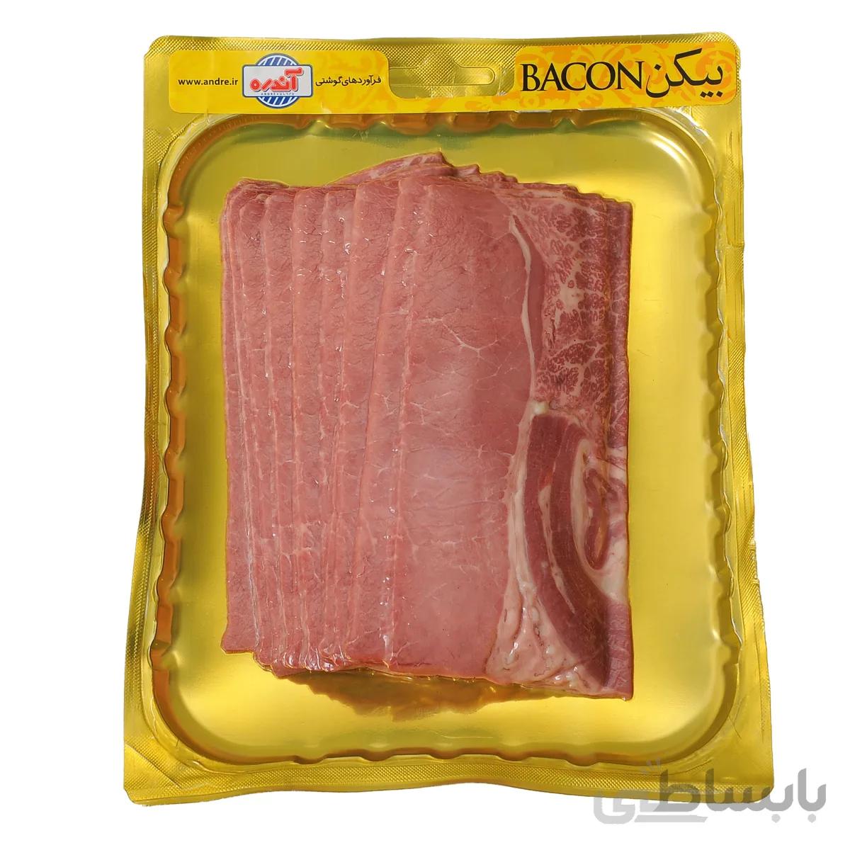 بیکن 98%گوشت قرمز 300 گرمی آندره بسته 10 عددی