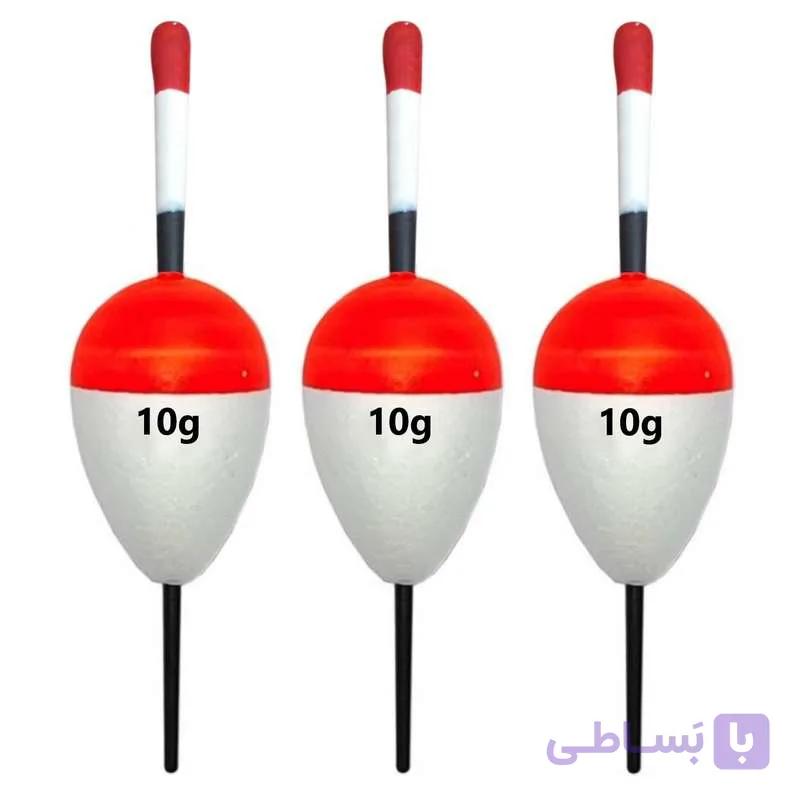 شناور ماهیگیری مدل یونولیتی 10 گرمی بسته 3 عددی — تصویر 1