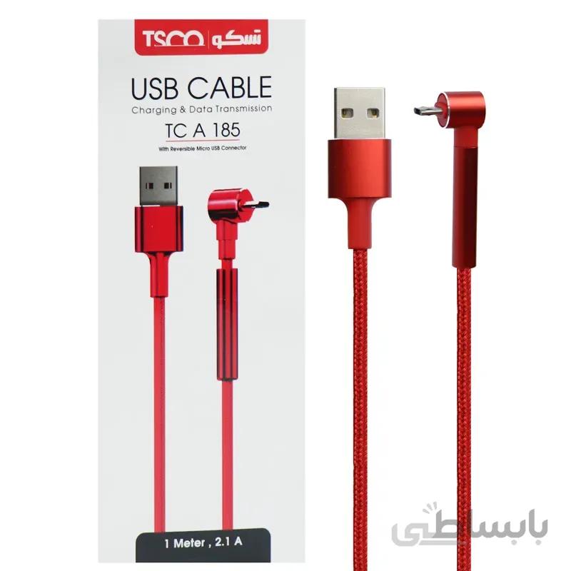 کابل میکرو یو اس بی TSCO TC-A185 1m