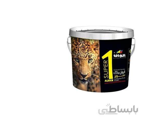 رنگ نیم پلاستیک درجه1 سوپر الوان 4.5کیلویی