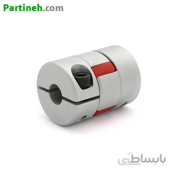 کوپلینگ صنعتی آلومینیومی مدل JM20C با قطر خارجی 20 میلیمتر و قطر داخلی 6 میلیمتر ا Backlash-free Aluminium coupling JM20C With OD 20mm