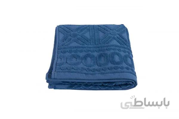حوله دستی Bera Home طرح ورساچ رنگ طوسی آبی