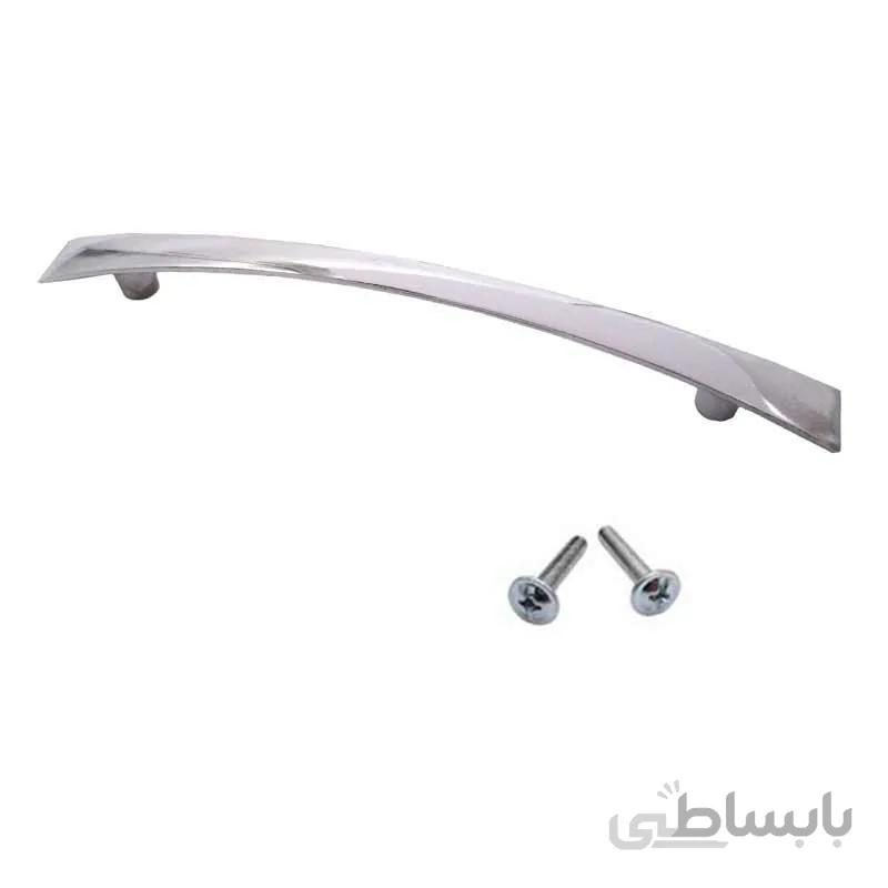 دستگیره کابینت دو پیچ کروم فلزی مدل G170 طول 23.5 سانتیمتر