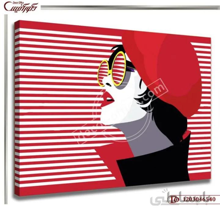 تابلو دکوراتیو چهره 6540 ا Decorative face painting 6540