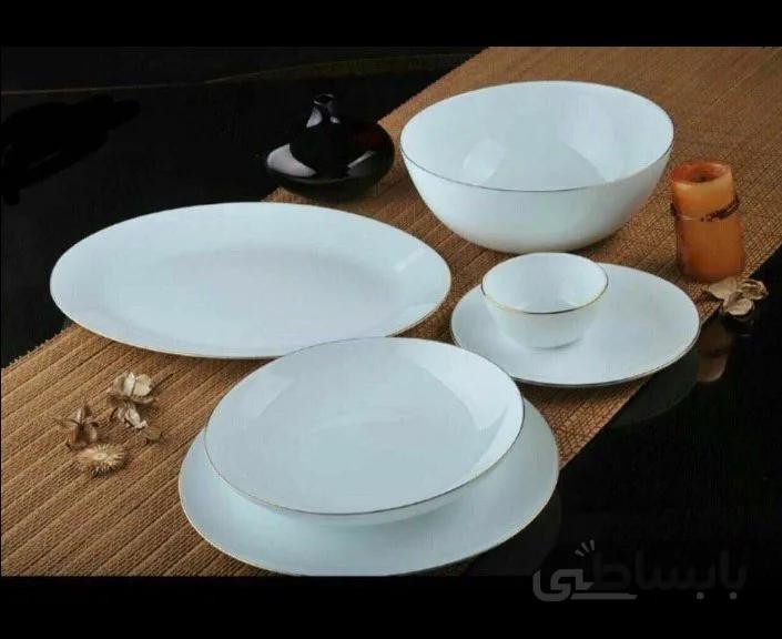 سرویس آرکوپال 26پارچه داماس لب طلا گرد