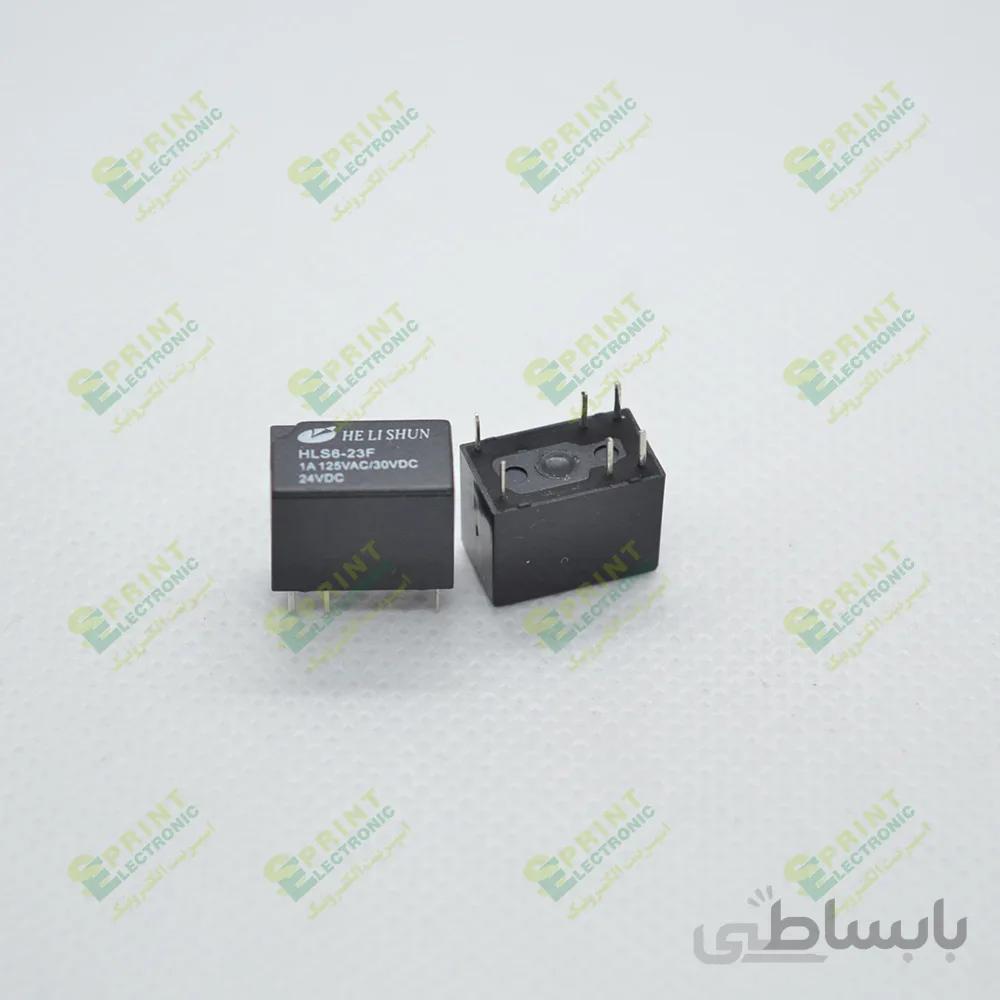 رله 24 ولت مینیاتوری 6 پایه 1 آمپر HLS6-23F-24VDC